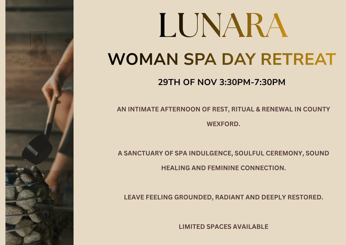 Lunara women spa day retreat, 29 November 2026